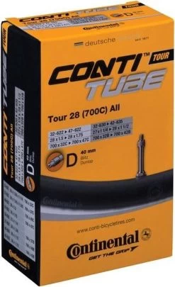 Continental Binnenband 28/27 X 1 1/4-1.75(32/47-622) Dv 40 Mm -Extreem Snel Rijden 731x1200