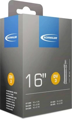 Schwalbe Binnenband 16 X 1.75 / 2.50 (47/62-305) Dv 32 Mm -Extreem Snel Rijden 734x1200 2