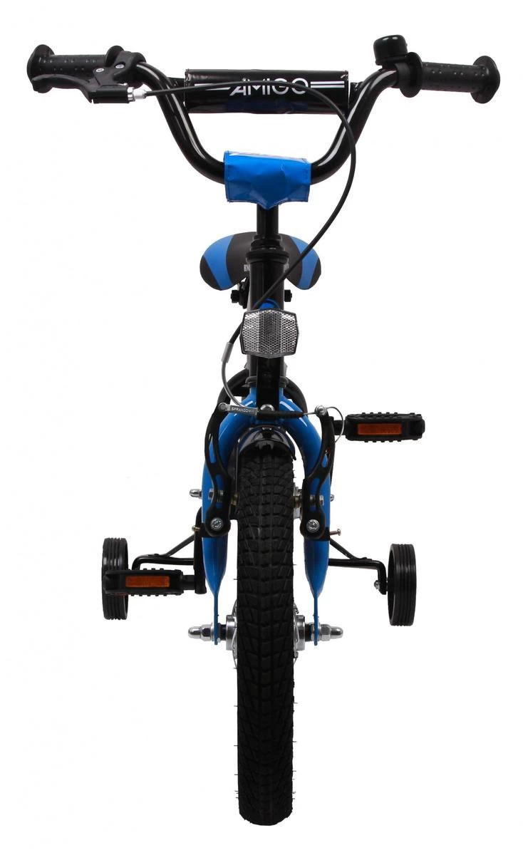 Amigo BMX Fun Jongensfiets - Kinderfiets 14 Inch - Zwart/Blauw 11 Amigo BMX Fun Jongensfiets - Kinderfiets 14 Inch - Zwart/Blauw - Afbeelding 9
