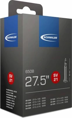 Schwalbe Binnenband 27,5 X 1.50/2.40 (40/62-584) Fv 40 Mm 12 Schwalbe Binnenband 27,5 X 1.50/2.40 (40/62-584) Fv 40 Mm -Extreem Snel Rijden 737x1200 1