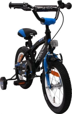 Amigo BMX Fun Jongensfiets - Kinderfiets 14 Inch - Zwart/Blauw 22 Amigo BMX Fun Jongensfiets - Kinderfiets 14 Inch - Zwart/Blauw -Extreem Snel Rijden 761x1200 3
