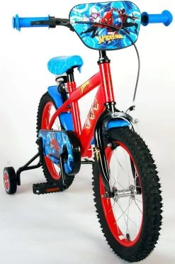 Marvel Spider-Man Kinderfiets - Jongens - 16 Inch - Blauw/Rood -Extreem Snel Rijden 797x1200