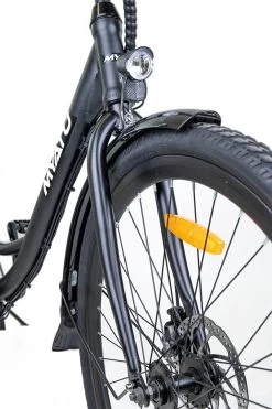 Myatu E-bike 26 Inch City Pedelec Voor Dames En Heren, Elektrische Fiets Met 12,5Ah Accu, 6 Versnellingen Shimano, Derailleur Versnellingen, Achter Motor 250 W-Zwart -Extreem Snel Rijden 800x1200 1