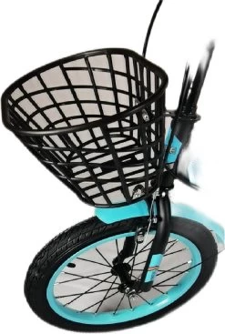 Kinderfiets - 16 Inch Kinderfiets -vanaf 4-7 Jaar Jongens En Meisjes Fietsen - Terugtrap -Rem -Stabilisatoren（2 Zijwieltjes）- Mandje - Achterbank - Groen -Extreem Snel Rijden 807x1200