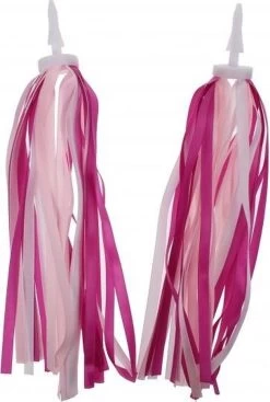 PexKids Fraaie Franje Stuurslingers - Streamers - Stuur Versiering 26 Cm Roze/Wit -Extreem Snel Rijden 807x1200 5