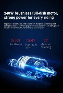 DYU D3F Opvouwbare Elektrische Fiets, Slimme Mountainbike Voor Volwassenen, 240W Aluminiumlegering Fiets Verwijderbare 36V/10Ah Lithium-ion Batterij Met 3 Rijmodi -Extreem Snel Rijden 811x1200 1