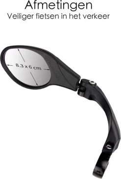 Merkloos Fietsspiegel Ebike Universeel - Zwart - Linker Spiegel - Verstelbaar - Universele Fietsspiegel - Fietsspiegel Op Stuur - Links - Fietsspiegel Achteruitkijk Spiegel - Fietsspiegels Electrische Fiets -Extreem Snel Rijden 813x1200 3