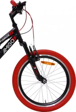 Amigo Fun Ride - Mountainbike 20 Inch - Voor Jongens En Meisjes - Met 7 Versnellingen - Zwart/Rood 15 Amigo Fun Ride - Mountainbike 20 Inch - Voor Jongens En Meisjes - Met 7 Versnellingen - Zwart/Rood -Extreem Snel Rijden 815x1200