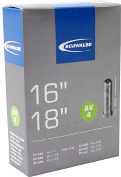 Schwalbe Binnenband - AV4 - 16 Inch X 1 3/8 - 18 X 1.35 - Auto Ventiel - 40mm -Extreem Snel Rijden 821x1200