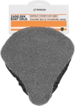 Benson Universele Fiets Zadeldek - Imitatie Schapenvacht - Bont - Grijs -Extreem Snel Rijden 847x1200 6