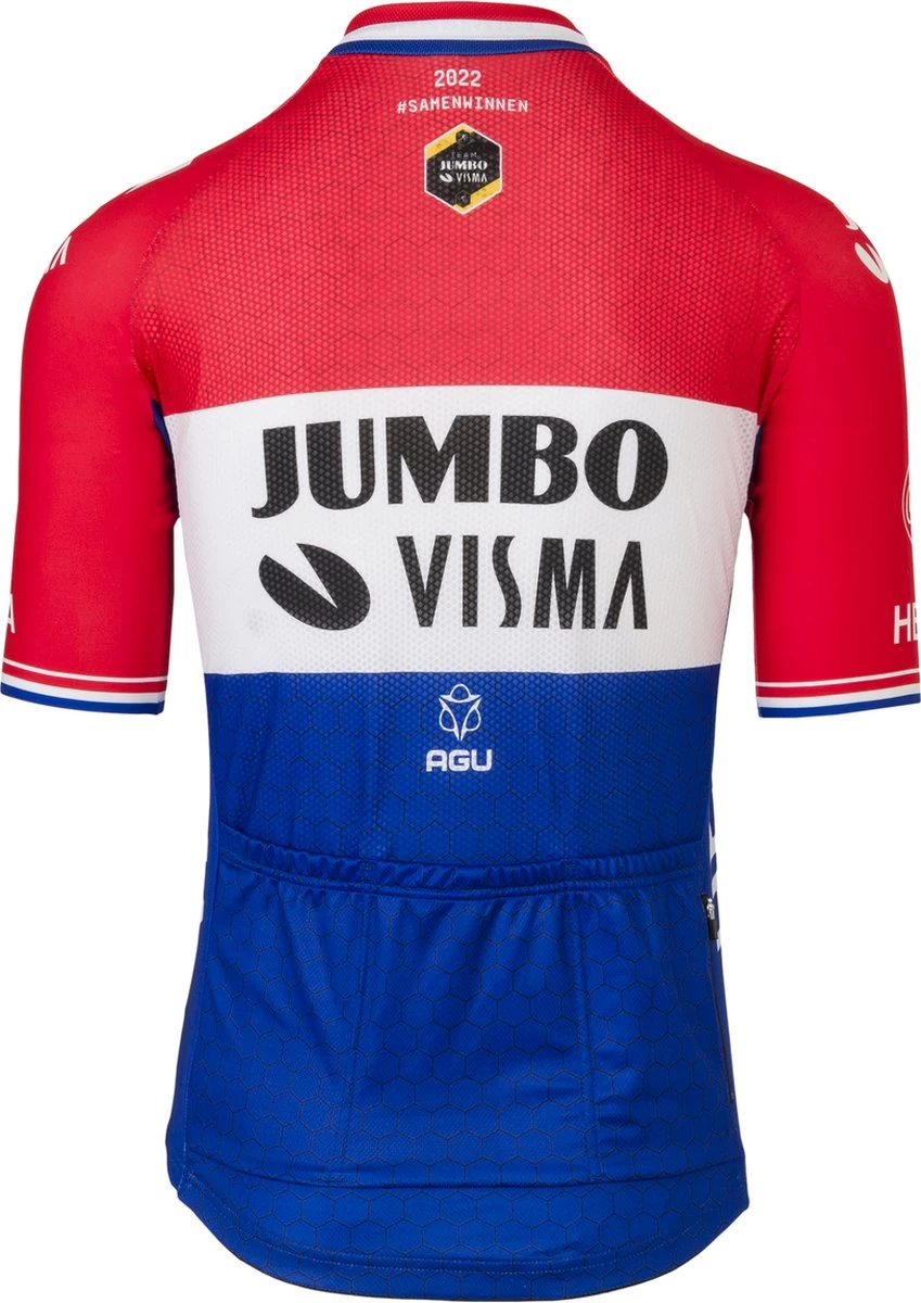 AGU Replica Dutch Champion Fietsshirt Team Jumbo-Visma Heren - Geel - XL 4 AGU Replica Dutch Champion Fietsshirt Team Jumbo-Visma Heren - Geel - XL - Afbeelding 2
