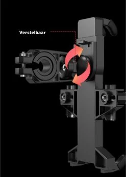 Merkloos Telefoonhouder Fiets - Smartphone Fietshouder - Tot 6,5 Inch - GSM Houder - Telefoonhouder Motor - Zwart -Extreem Snel Rijden 854x1200 5