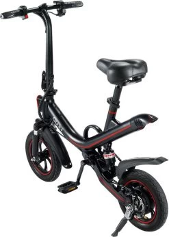 [ Ouxi V1 ] [Elektrische Vouwfiets ] [ Zwart Met Rood ] [ 250W] [actieradius 35 Km ] [snelheid 25km/h ] -Extreem Snel Rijden 856x1200 1