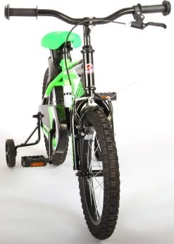 Volare Sportivo Kinderfiets - Jongens - 16 Inch - Neon Groen Zwart - 95% Afgemonteerd -Extreem Snel Rijden 856x1200