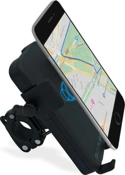 Telefoonhouder Met Geïntegreerde Batterij En LED-hoofdlamp - Langere Levensduur Van De Batterij Voor Onderweg! Geschikt Voor Alle Soorten Fietsen, Motoren, Scooters En Auto's. Past Op Alle Smartphones. -Extreem Snel Rijden 856x1200 8