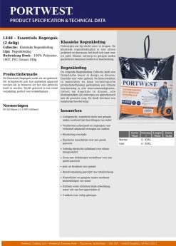 Portwest Regenpak 2 Delig Donker Blauw Maat L -Extreem Snel Rijden 859x1200 3