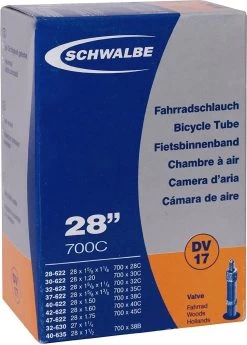 Schwalbe Binnenband - AV17 - 28 Inch X 1.10 - 1.75 - Auto Ventiel - 40mm -Extreem Snel Rijden 860x1200