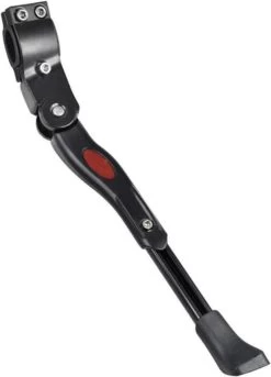 WiseGoods Mountainbike Standaard Universeel - MTB Kickstand - Fietsstandaard - Zijstandaard Fiets - Rubber Voet - 34 Cm - Zwart