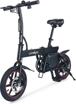 Windgoo B20 V3 - Elektrische Vouwfiets - E Bike - 250W 7.8Ah Batterij - APP IOS Android - 14 Inch - 25 KM/H - Zwart -Extreem Snel Rijden 875x1200