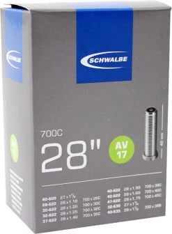 Schwalbe Binnenband - AV17 - 28 Inch X 1.10 - 1.75 - Auto Ventiel - 40mm -Extreem Snel Rijden 883x1200