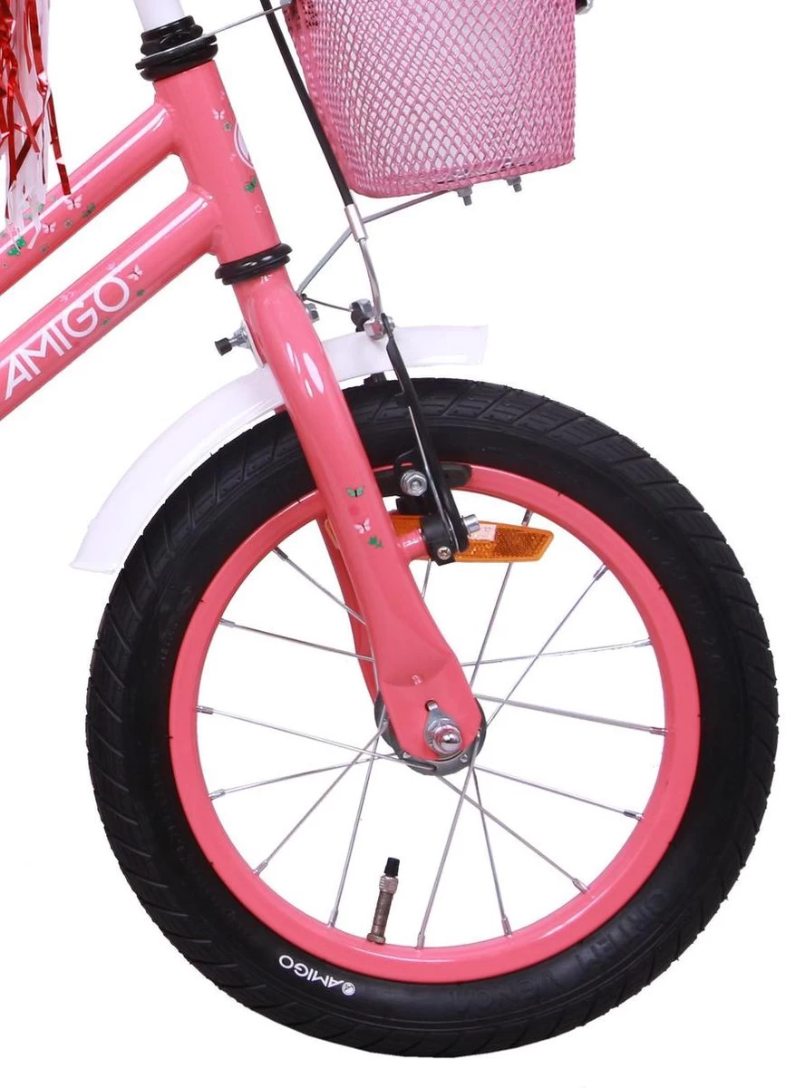 Amigo Magic Meisjesfiets - Kinderfiets 12 Inch - Roze 6 Amigo Magic Meisjesfiets - Kinderfiets 12 Inch - Roze - Afbeelding 4