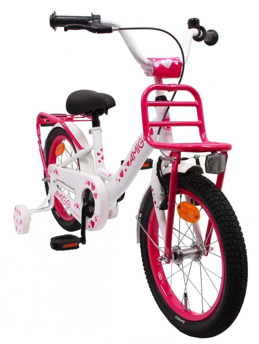 Amigo Sweetheart Meisjesfiets - Kinderfiets 20 Inch - Wit 4 Amigo Sweetheart Meisjesfiets - Kinderfiets 20 Inch - Wit - Afbeelding 2