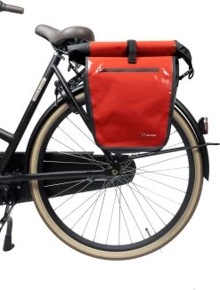 Ekostar® Online Shopping - 2in1 Fietstas - 100% Waterdicht - Rolltop - Rood - 17 Tot 28 Liter - Enkele Fietstas -Extreem Snel Rijden 909x1200 1