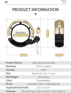 Fietsbel Goud Voor Racefiets Fiets Scooter En Motor - Mountainbike Accesoires En Wielrennen - Wielersport En Motorsport -Extreem Snel Rijden 913x1200 1