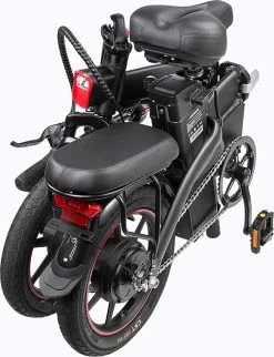 F-Wheel DYU A5 - Elektrische Vouwfiets - E Bike - 14 Inch - 7.5 Ah - 25km/u - Zwart -Extreem Snel Rijden 920x1200