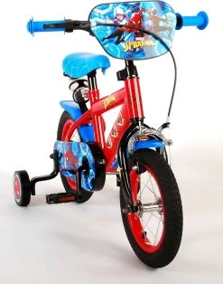 Volare Spider-Man Kinderfiets - Jongens - 12 Inch - Blauw/Rood -Extreem Snel Rijden 943x1200