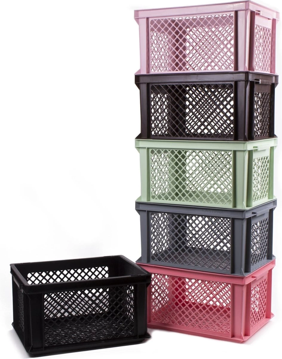 Benson Lastpak Fietskrat Kunststof Roze - L40 X B30 X H22 Cm 4 Benson Lastpak Fietskrat Kunststof Roze - L40 X B30 X H22 Cm - Afbeelding 2