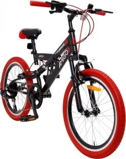 Amigo Fun Ride - Mountainbike 20 Inch - Voor Jongens En Meisjes - Met 7 Versnellingen - Zwart/Rood 20 Amigo Fun Ride - Mountainbike 20 Inch - Voor Jongens En Meisjes - Met 7 Versnellingen - Zwart/Rood -Extreem Snel Rijden 954x1200