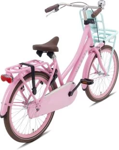 Valetta Cargo - Transportfiets - Meisjesfiets - 22 Inch - Mint Roze -Extreem Snel Rijden 959x1200