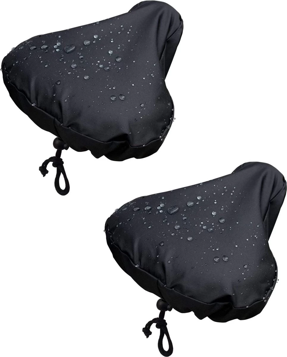 Zadelhoes - 2 Stuks - Zwart - Universeel - Bescherming Van Je Zadel Tegen Weer En Wind 3 Zadelhoes - 2 Stuks - Zwart - Universeel - Bescherming Van Je Zadel Tegen Weer En Wind