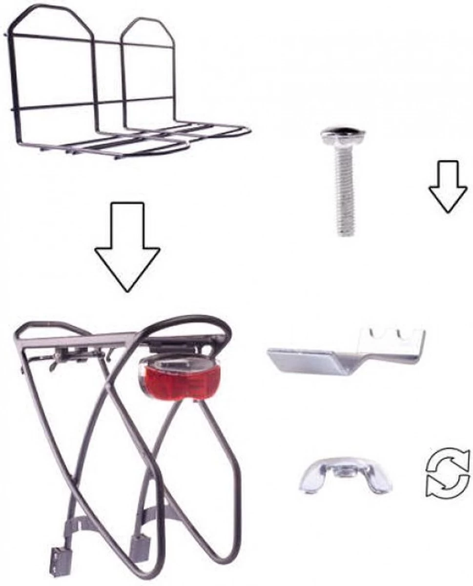 Simson Bagagedrager Verbreder - Dragerverbreder - Achterop 5 Simson Bagagedrager Verbreder - Dragerverbreder - Achterop - Afbeelding 3