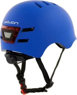 Sajan Fietshelm - Skatehelm Helm Mat-Blauw - LED Verlichting - Maat-S -Extreem Snel Rijden 973x1200 5
