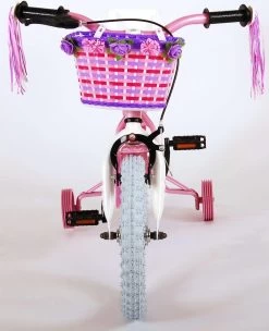 Volare Rose Kinderfiets - Meisjes - 14 Inch - Roze Wit - 95% Afgemonteerd -Extreem Snel Rijden 976x1200 1