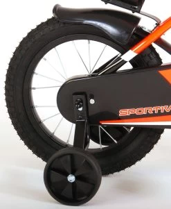 Volare Sportivo Kinderfiets - Jongens - 14 Inch - Neon Oranje/Zwart - 95% Afgemonteerd -Extreem Snel Rijden 985x1200 2