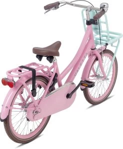 Valetta Cargo - Transportfiets - Meisjesfiets - 20 Inch - Mint Roze -Extreem Snel Rijden 994x1200
