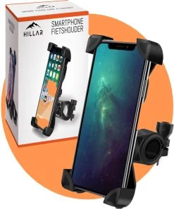 Hillar® Telefoonhouder Fiets Universeel - Smartphone Houder Fiets - Motor - Scooter - GSM Houder Fiets